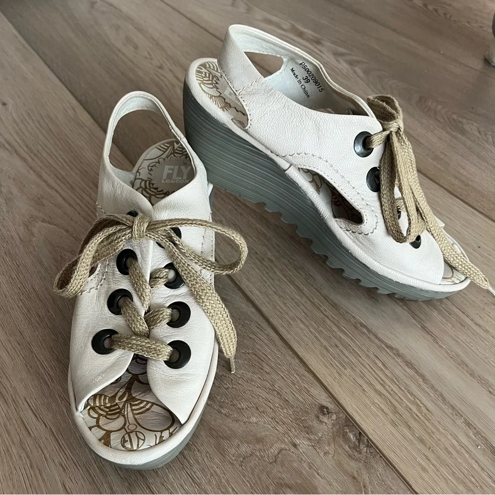 Fly London Ylva Lace Up Sandals